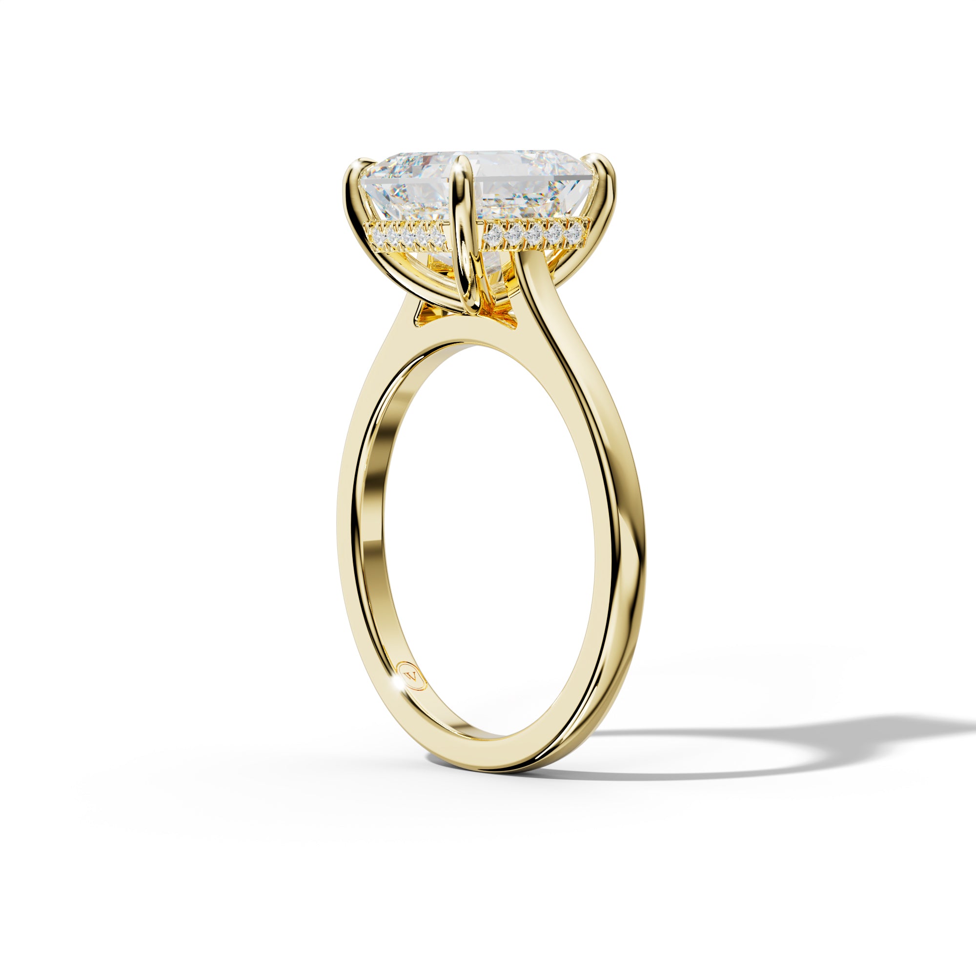Lilly Asscher Diamond Engagement Ring